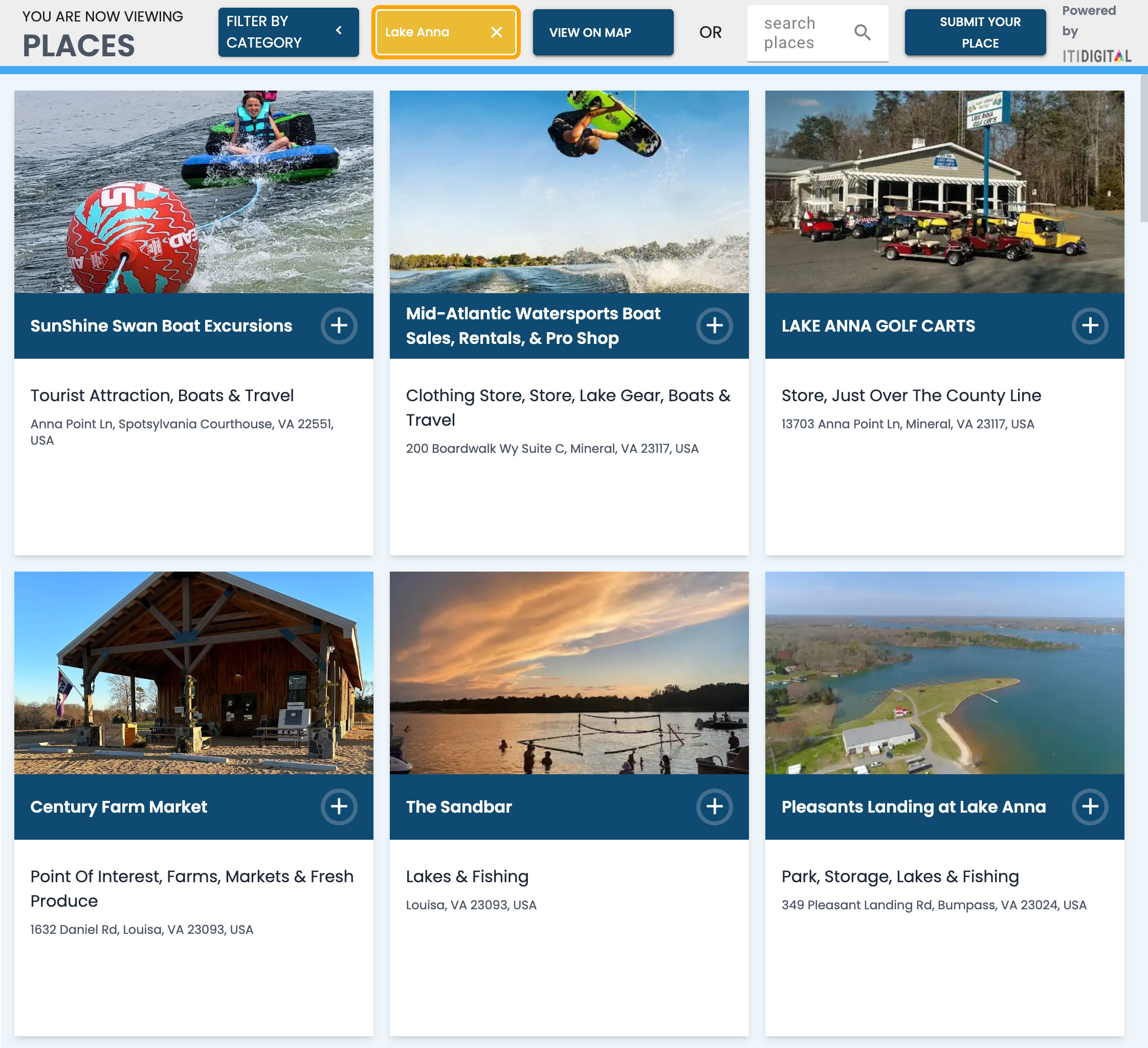 Lake Anna Attractions in Louisa, Virginia